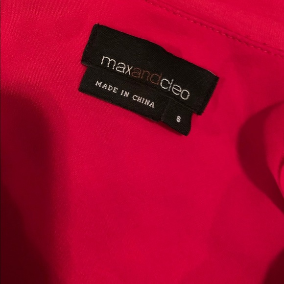 Max and Cleo polyester red one shoulder stunner - Picture 4 of 4